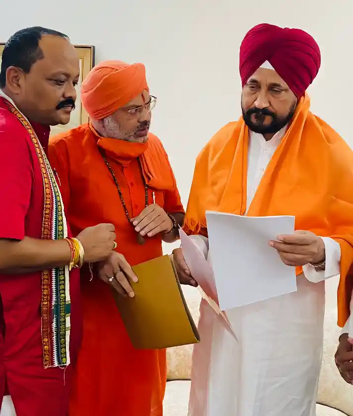 Met then CM Sh. Charnjeet Singh Channi